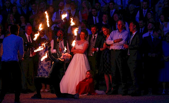 wedding fire eaters