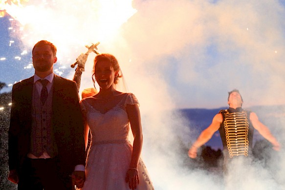wedding fire performers UK