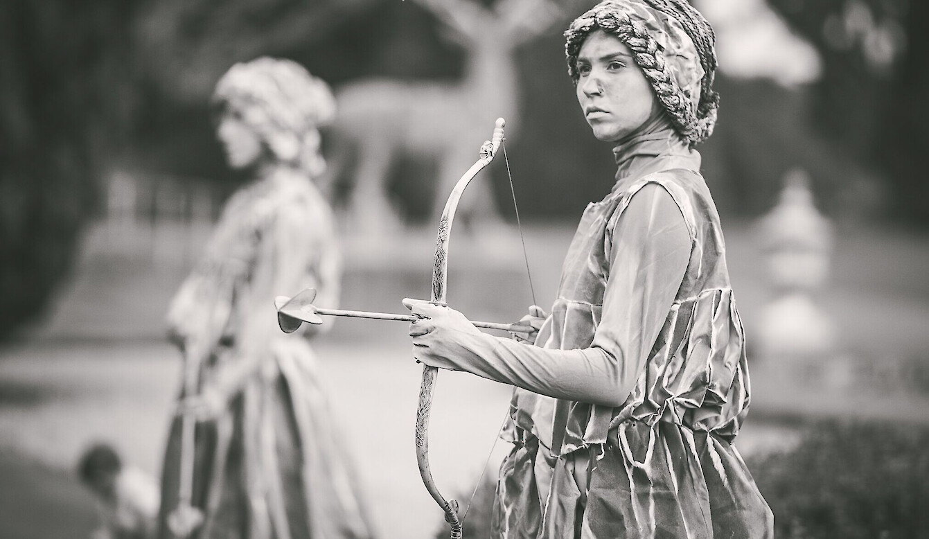 cupid human statues uk