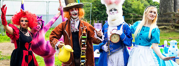 wonderland tea party performers hire