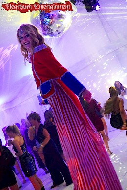 hire circus stilt walker