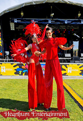 hire festival stilt walkers
