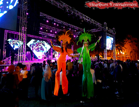 hire festival stilt walkers
